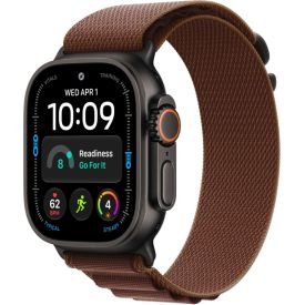 Часы Apple Watch Ultra 4 49 мм, Black Titanium Burgundy Alpine Loop (M)