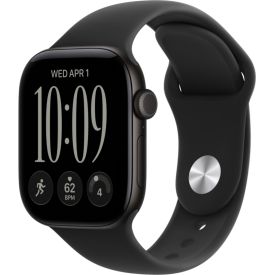 Умные часы Apple Watch Series 12 46 мм, GPS, Black Aluminum, Black Sport Band, S/M