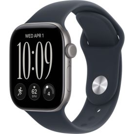 Умные часы Apple Watch Series 12 46 мм, GPS, Space Gray Aluminum, Navy Blue Sport Band, M/L