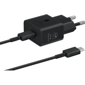 Сетевое зарядное устройство Samsung EP-T2510, 25 Вт, с кабелем, черный