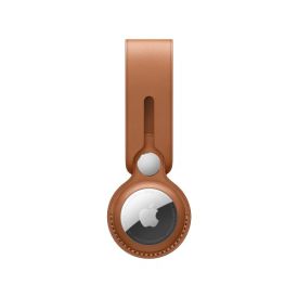 Брелок для Apple AirTag Leather Loop, Saddle Brown