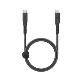 Кабель EnergEA Flow USB 3.2, USB-C to USB-C 20GBPS, 240W 1м, черный