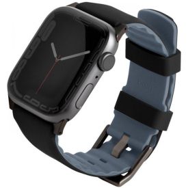Ремешок Uniq LINUS для Apple Watch 49/45/44/42 мм, Black, черный