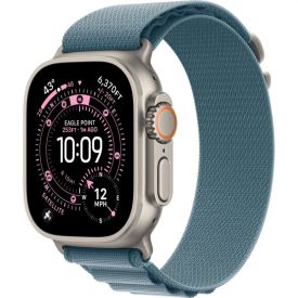 Часы Apple Watch Ultra 3 49 мм, Natural Titanium Light Blue Alpine Loop L
