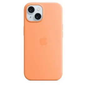 Чехол Apple iPhone 15 Plus Silicon Case, Orange Sorbet, оранжевый