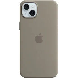 Чехол Apple iPhone 15 Plus Silicon Case, Clay, серый