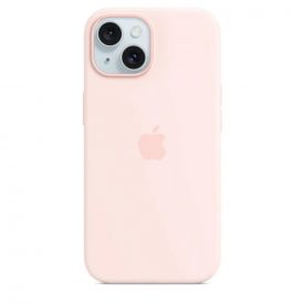 Чехол Apple iPhone 15 Plus Silicon Case, Light Pink, розовый