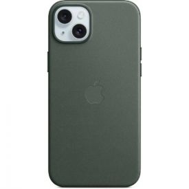 Чехол iPhone 15 Plus FineWoven Case MagSafe, Evergreen, зеленый