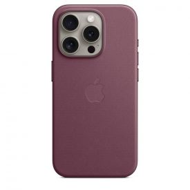 Чехол iPhone 15 Pro FineWoven Case MagSafe, Mulberry, бордовый
