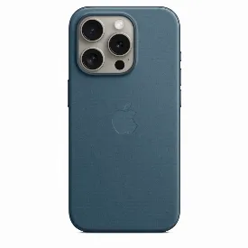 Чехол iPhone 15 Pro FineWoven Case MagSafe, Pacific Blue, синий