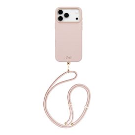 Чехол Uniq COEHL Strap series Mirelle для iPhone 17 Pro Max, Shell Pink, розовый