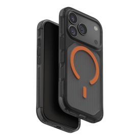 Чехол Uniq Combat Active для iPhone 17 Pro, Frost Smoke/Orange, серый/оранжевый
