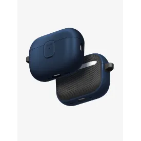 Чехол Uniq CLYDE Lock case для AirPods Pro 3, Royal Blue/Flint Grey, синий/серый