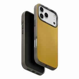 Чехол Uniq Lyden DS для iPhone 17 Pro Max, Canary Yellow/Flint Grey, желтый/серый