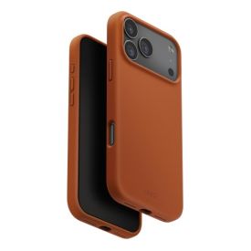 Чехол Uniq Lino для iPhone 17 Pro, Sunset Orange, оранжевый