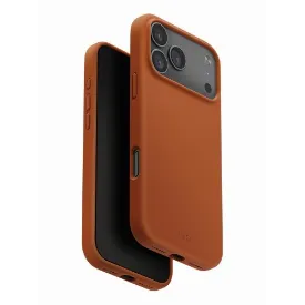 Чехол Uniq Lino для iPhone 17 Pro, Sunset Orange, оранжевый