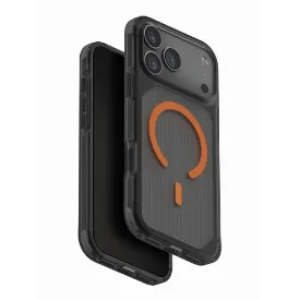 Чехол Combat Active для iPhone 17 Pro Max, Frost Smoke/Orange, серый/оранжевый