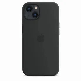 Чехол Apple iphone 13 mini Silicone Case, Midnight, черный