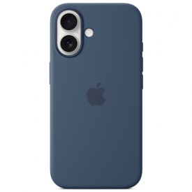 Чехол Apple iPhone 16 Silicone Case, Denim, синий
