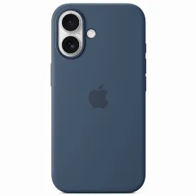 Чехол Apple iPhone 16 Silicone Case, Denim, синий