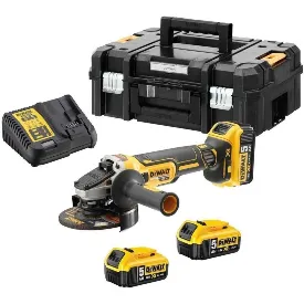 Шлифмашина угловая аккумуляторная DeWALT DCG405P3-QW