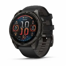 Умные часы Garmin Fenix 8 47mm Amoled Sapphire Titanium Carbon Gray (0100290421)