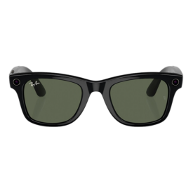 Смарт очки Ray Ban Wayfarer Shiny Black/G15 Green, RW4006 (размер M)