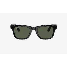 Смарт очки Ray Ban Wayfarer Matte Black/Graphite Green Transitions RW4008,  размер 53(L)