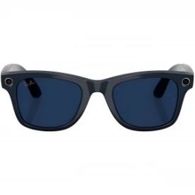 Смарт очки Ray Ban Glass Wayfarer GEN2 (RW4012) Shiny Cosmic Blue/ Tranz Sapphire, Size 53(L)