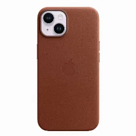 Чехол Apple iPhone 14 Leather MPP73, Umber, Коричневый