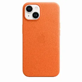 Чехол Apple iPhone 14 Leather MPP83, Orange, Оранжевый