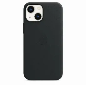 Чехол Apple iPhone 13 Leather MM183, Midnight, Черный