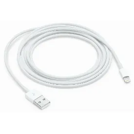 Кабель Apple Lightning to USB (2 m), MD819, белый