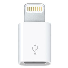 Адаптер питания Apple Lightning to Micro USB Adapterx, MD820, белый