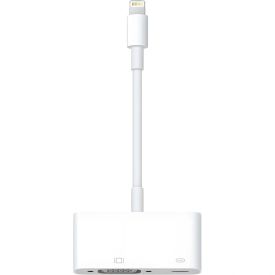 Адаптер питания Apple Lightning To VGA Adapter, MD825, белый 