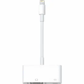 Адаптер питания Apple Lightning To VGA Adapter, MD825, белый 