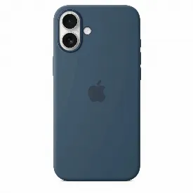 Чехол Apple iPhone 16 Plus Silicone Case MYYA3, Denim, Синий
