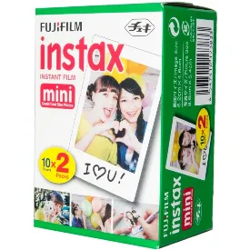 Картридж для моментальной фотографии Fujifilm Instax Mini Glossy Films, 20 фотографий, белая
