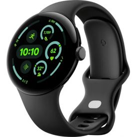 Умные часы Google Pixel Watch 3 41 мм, Wi-Fi, Matte Black Aluminum Case / Obsidian Active Band