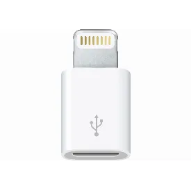 Адаптер Apple Lightning to Micro USB Adapter (MD820), белый