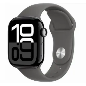 Умные часы Apple Watch Series 10 42 мм, S/M 130-200 мм, Jet Black Aluminum Case with Stone Gray Sport Band