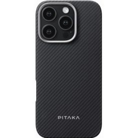 Чехол 16 Pro Max Pitaka Ultra-Slim Case, Black, черный