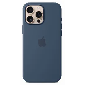 Чехол Apple iPhone 16 Pro Max Silicone Case Denim, синий