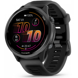Умные часы Garmin Forerunner 570, 47 мм, Slate Gray Aluminium with Translucent Black/Black Band