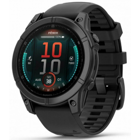 Умные часы Garmin Fenix E, 47 mm, AMOLED, Slate Gray/Black, серый/черный