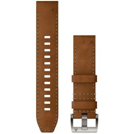 Ремешок Garmin QuickFit Band, 22 мм, MARQ Leather and FKM Rubber Hybrid Strap, Brown/Black