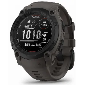 Умные часы Garmin Instinct E, 40 мм, Black with Charcoal Band, черный