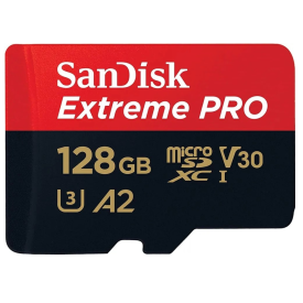Карта памяти microSDXC UHS-I U3 SanDisk Extreme Pro, 128 Гб (SDSQXCD-512G-GN6MA)