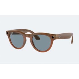 Смарт очки Ray-Ban Headliner RW4009, Shiny Caramel/Teal Blue, Блестящий карамельный/Бирюзово-голубой