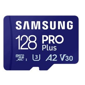 Карта памяти microSDXC Samsung Pro PLUS 128 ГБ, UHS-I U3, Class 10, 180 МБ/с (MB-MD128SA) + адаптер